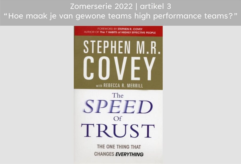 speed of trust stephen covey